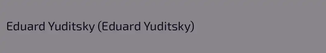 Eduard Yuditsky (Eduard Yuditsky)